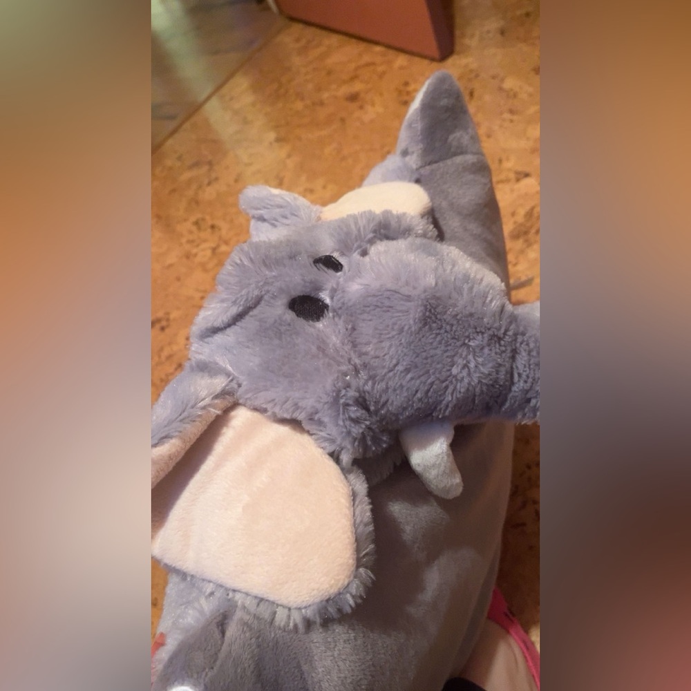 🤍 Silver One Kids Elephant Pillow/Stuffy 🤍